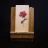 rose on an easel