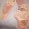 ballet shoes close up